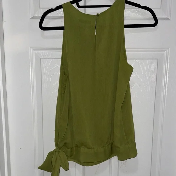 Apt. 9 Olive Green Tank Top with Side Tie - Picture 3 of 3